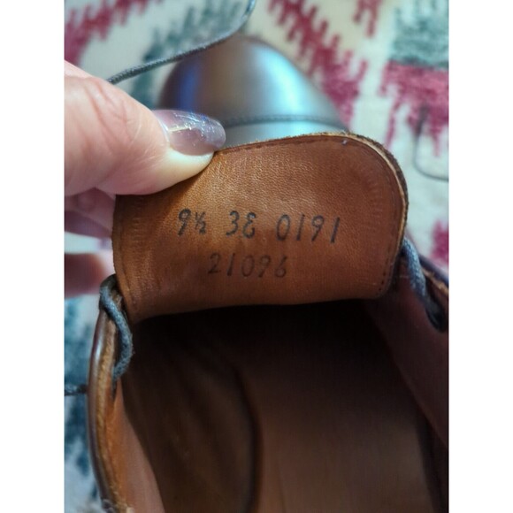 Allen Edmonds Memphis Shoes Mens Size 9.5 Brown Leather Rubber Sole Lace Up EUC - Picture 7 of 7